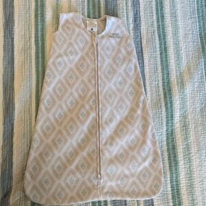 Halo Infant Sleep Sack in Cream and Tan Diamond Pattern